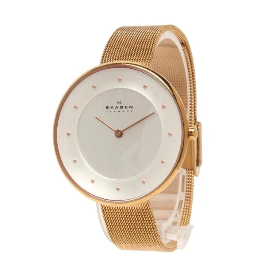 Skagen SKW2142 Gitte Rose-tone Stainless Steel Mesh Watch LOT OF 2 -PARTS/REPAIR Gitte Rose-Tone Steel Mesh Watch main image 4