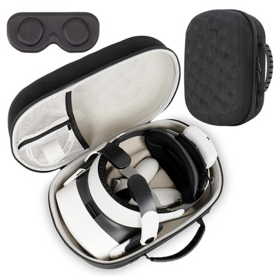 Large Carrying Case Compatible with Meta Quest 3/3S, Protective Storage Bag Fit