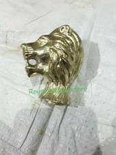 Antique Solid Brass Lion Head Handle Only For Wooden Walking Stick Cane Gift