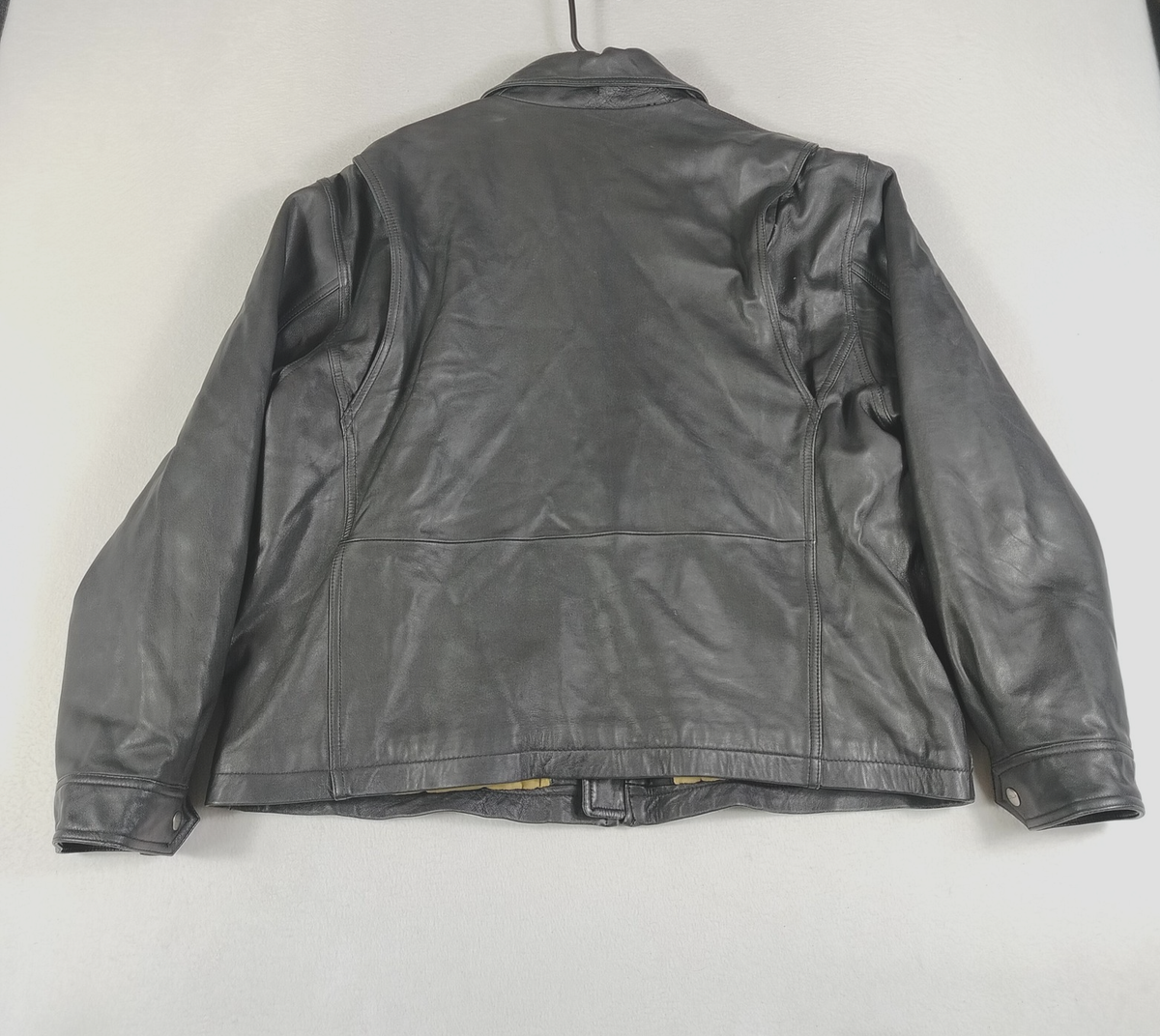 James Dean Leather Jacket Mens XL Black Limited Edition Zip Front