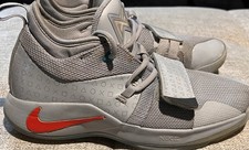 Nike Paul George PlayStation Sneakers Wolf Grey Size Youth 6.5 See Photos