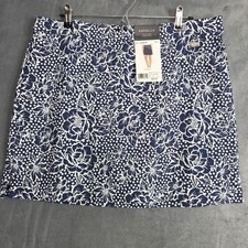 NEW Rafaella Skort XL Mediterranean Blue Stretch Comfort Pull On RN37763 RSBSB06