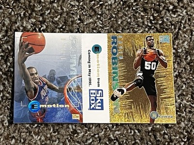 DAVID ROBINSON 1994-95 Skybox Emotion Gold NTENSE PROMO w/GRANT HILL Card MINT