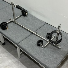 BDSM Bar Restraint Torture Rack Slave Open Leg Plug Gag Open Mouth Bondage Cuffs