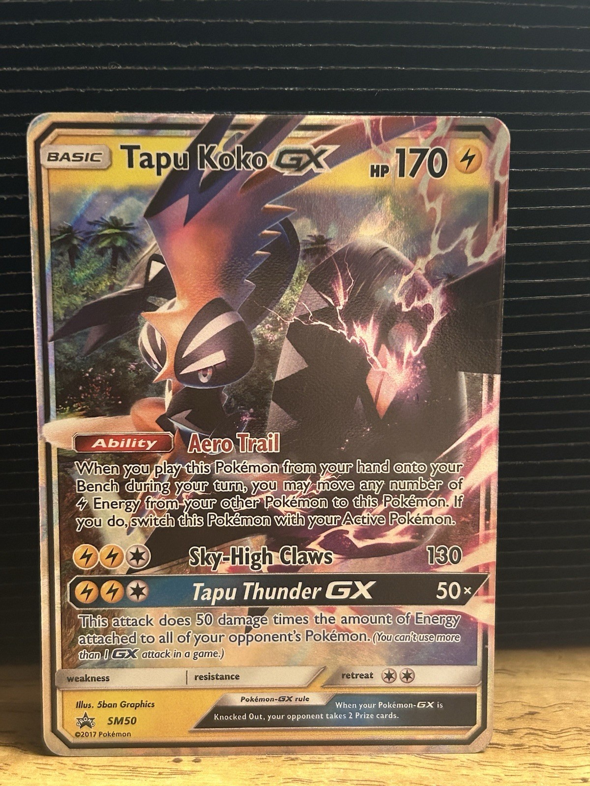 Tapu Koko GX - SM50 - Promo Sun & Moon - Pokemon Card - LP