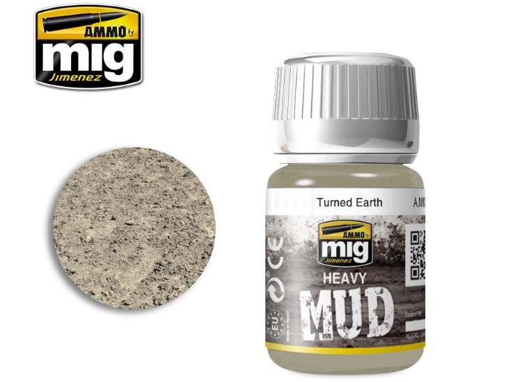 Ammo Mig A.MIG1702 35ml - Enamel Mud Effects - Turned Earth