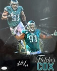 Fletcher Cox signed 11x14 photo JSA custom edit