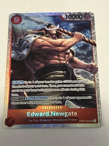 Edward Newgate SR OP02-004 - Paramount War - One Piece TCG - English