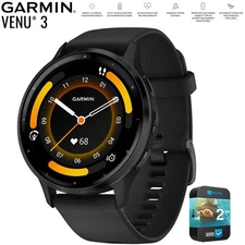 Garmin Venu 3 Fitness GPS Smartwatch Slate/Black (45mm) Refurb. + 2 Yr Warranty