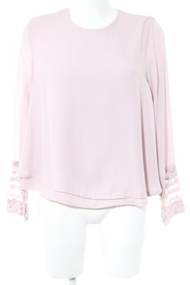 FRESH MADE Spitzenbluse Damen Bluse Gr. DE 38 altrosa Business-Look