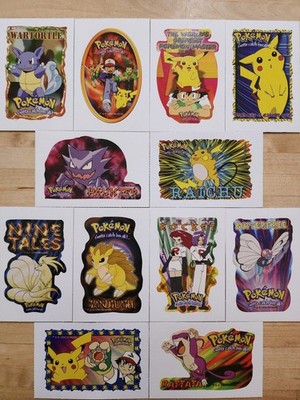 Vintage 1999 Pokémon Sticker Cards - Complete Set