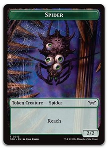 Spider Token #12 Duskmourn: House of Horror MTG