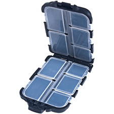 12 Slot Fishing Lure Organizer Box Plastic Compact Storage for Anglers
