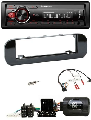 Pioneer Bluetooth USB DAB Lenkrad Autoradio für Fiat Panda 12-20 schwarz glänzen - Bild 1 von 4