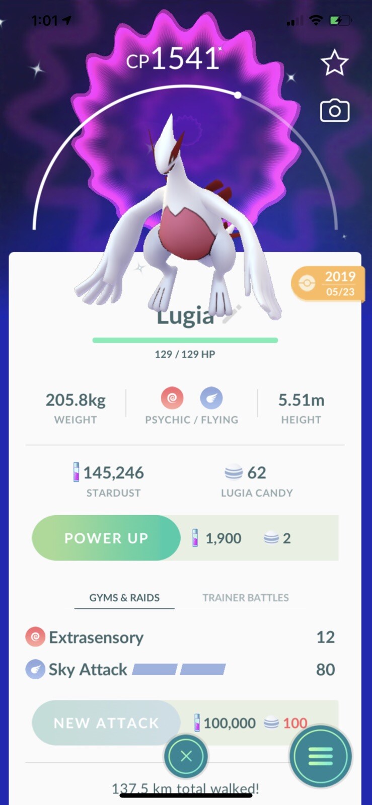 Lugia Hiny Brilhante Pokemon Go (30 Dias de Amizade), Jogo de Computador  Pokemon Go Nunca Usado 62771410