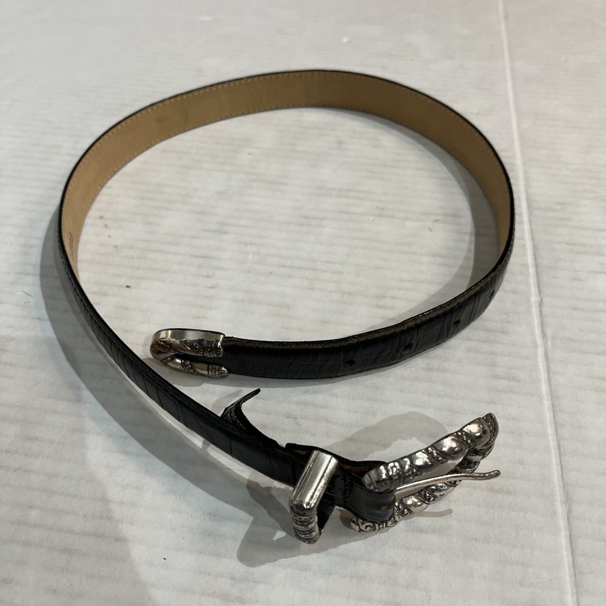 小物 90s used lether belt Diesel Men Old Model Leather Belt Studs 90S Grunge Y2K Punk