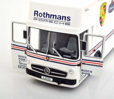 CMR メルセデス O317 レーストランスポーター 　ロスマンズ　ポルシェ CMR Mercedes Benz O317 Porsche Transporter Rothmans 1:18