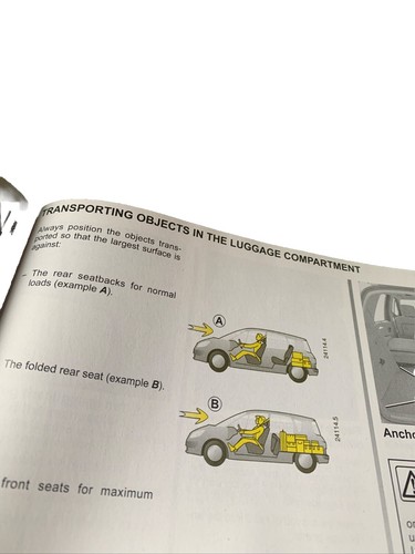 Renault Scenic Owners Manual Instruction Book 2006-2009 Long And Short Chassis - Picture 17 of 19
