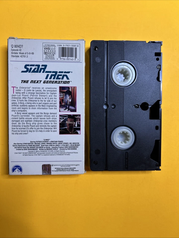 Star Trek: The Next Generation: Q X3 (VHS) - Image 3 of 4