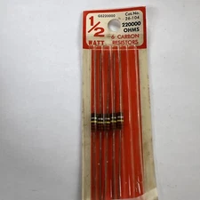 GC Electronics 26-104 1/2 Watt 220000 Ohm Resistors 5 In Packing 