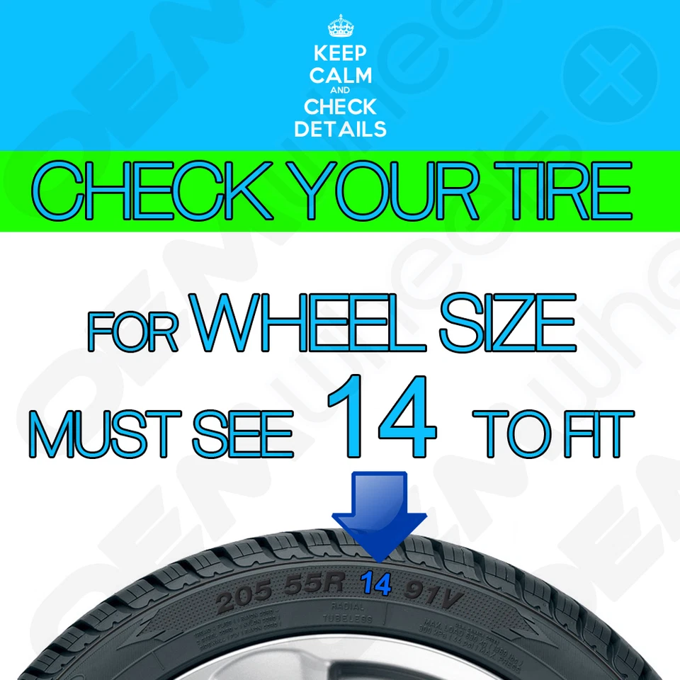 4 New OEM Silver 14" Hub Caps Fits KIA SUV Car SUV Coupe Center Wheel Cover Set - Imagem 3 de 4