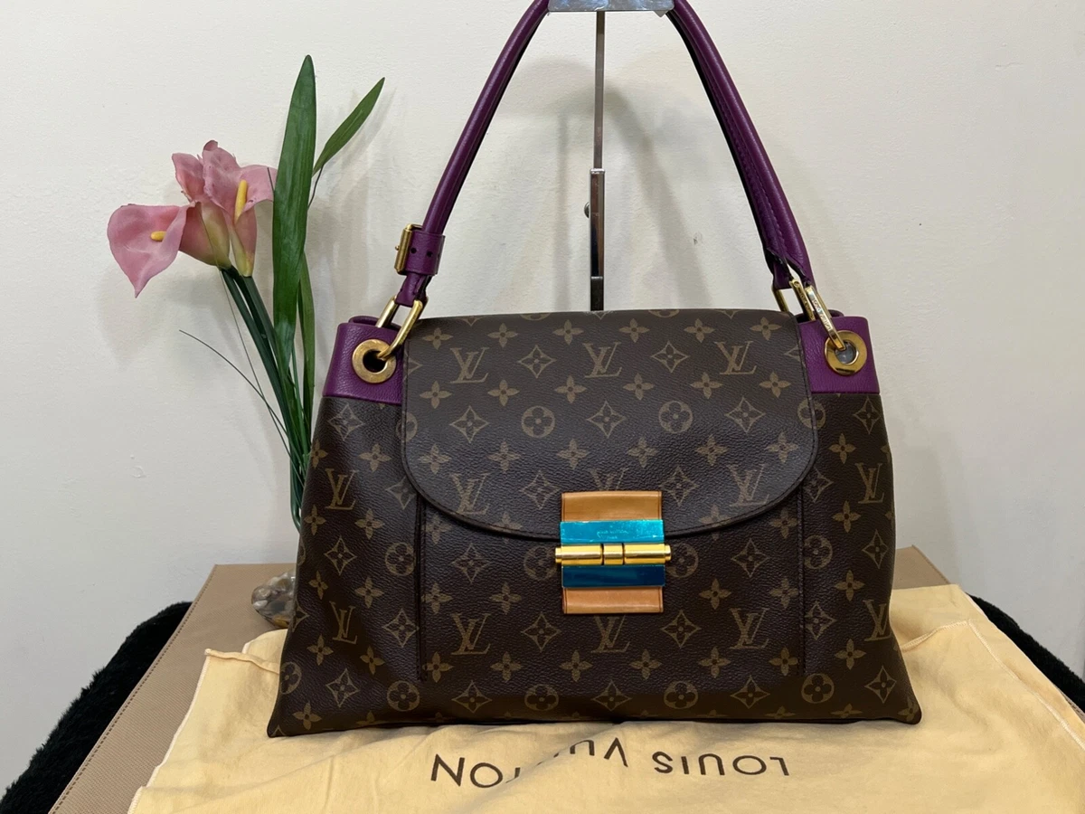 Louis Vuitton Olympe Monogram Canvas Leather Brown Shoulder Bag