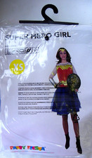 Supergirl Wonderwoman SUPER HERO GIRL Gr. XS für Fasching Karneval NEU MS:7740