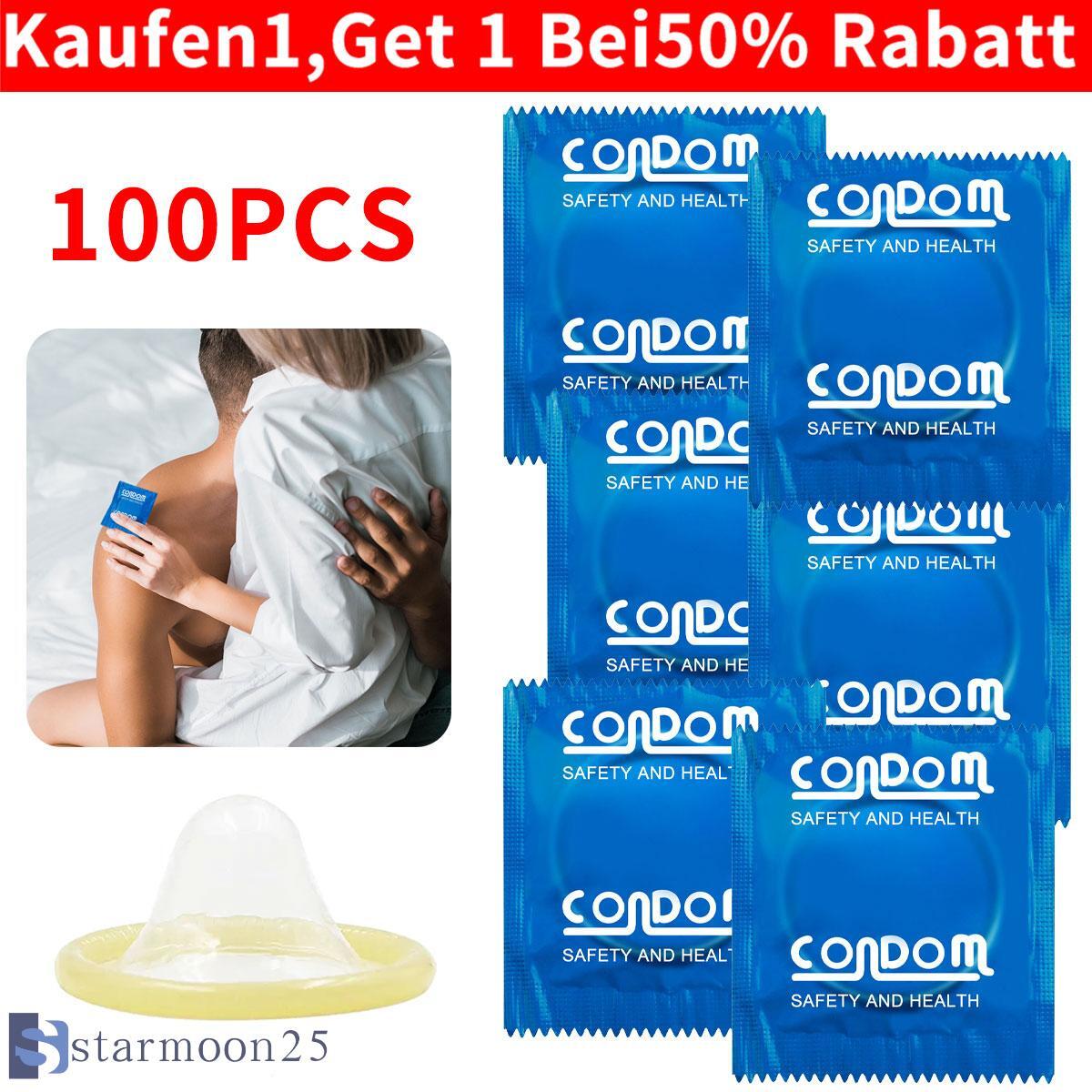 100x Latex Kondome Großpackung Erweitertes Vergnügen Extra Zeit Ultra Dünn DE