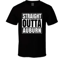 Straight Outta Auburn Alabama City Compton Parody Grunge T Shirt