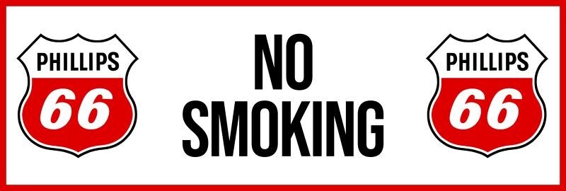 Phillips 66 Gas Station NO SMOKING NEW Sign 16x48" USA STEEL XL Size | eBay