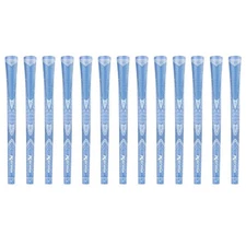 Karma Velour Golf Grips Rubber BLUE SPARKLE - UNDERSIZE - Baby BLUE x 13 Grips