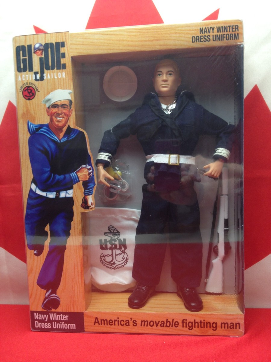 1964 GI JOE Custom Action Sailor Navy Dress Uniform Window Box