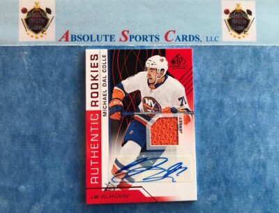 2018-19 Sp Game Used MICHAEL DAL COLLE RC | 1clr Jersey | Auto | Islanders