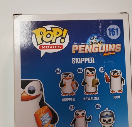 Funko Pop Vinyl Skipper 161 Penguins of Madagascar Cheezy Dibbles
