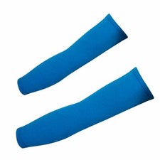 2 Pair Blue Cooling Arm Sleeves Cover Sports UV Sun Protection Outdoor Unisex