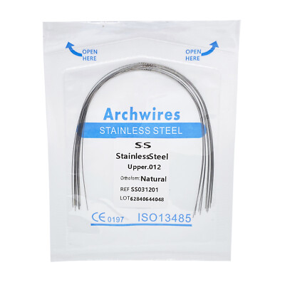 Dental Orthodontic Arch wire Stainless Steel S.S Round Rectangular Natural Form