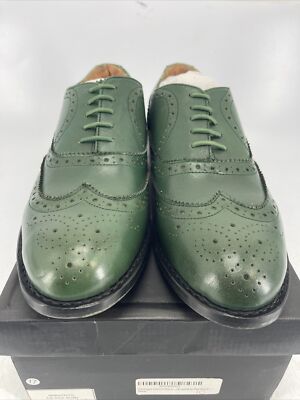 Paul Malone Sebastian Full Brogue Oxford Leather Shoes in  display picture 1