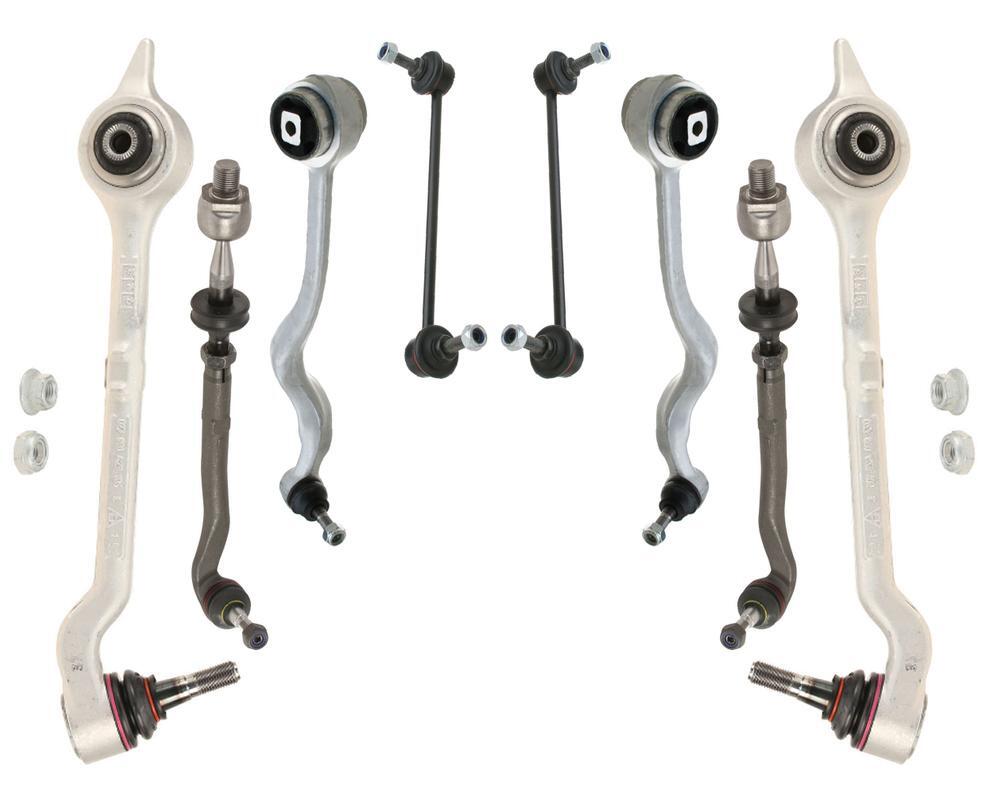 Lemforder 8-Piece Front Suspension Control Arm Kit For BMW E39