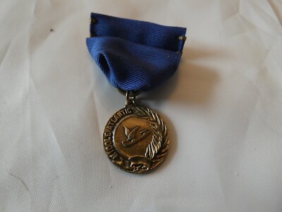 VINTAGE 1943 MIDDLE ATLANTIC NY JUNIOR DANCE PIN MEDAL RIBBON