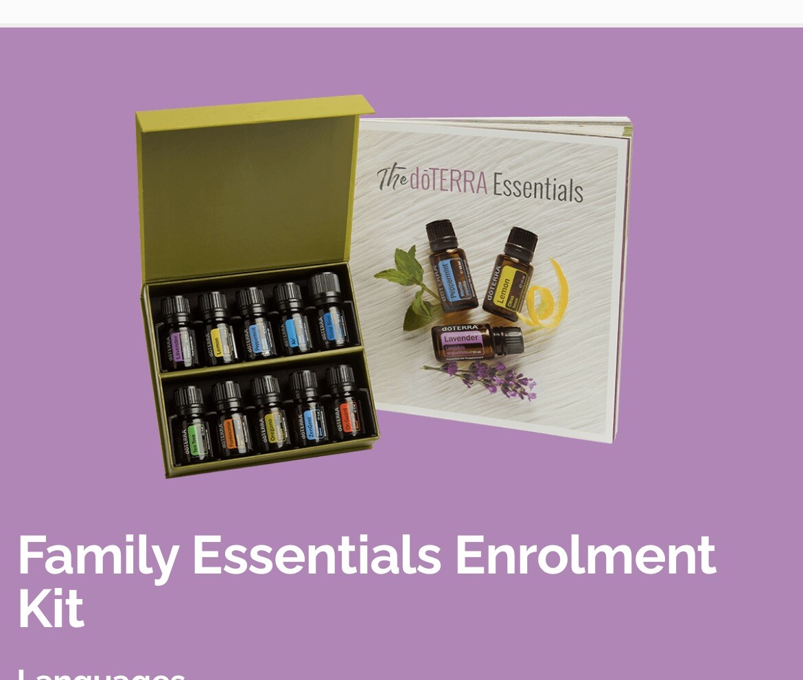 doTERRA Family Essentials Kit. 10 x 5ml Genuine Essential Oils