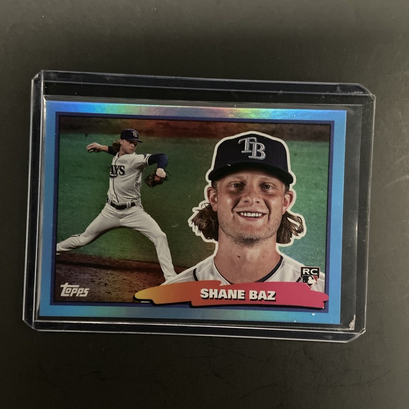 2022 Topps Archives SHANE BAZ Sky Blue Big Foil RC #88BF-9
