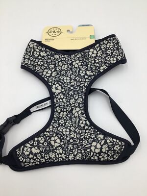 Bond Dog Reversible Harness Blue White Floral
