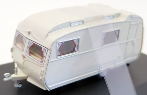 Oxford Diecast 1/76 Scale Model Caravan 76CC001 - Carlight Continental - Grey - Picture 1 of 6