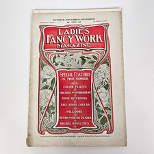 Antique 1903 Ladies Fancy Work Magazine Adver...