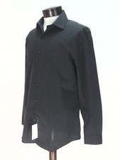 Gray Dress Shirt UNLISTED KENNETH COLE Gray L/S Slim Fit EASY CARE Mens M 60