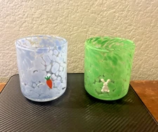 New Anthropologie Icon Juice Glass- Bunny or Carrots