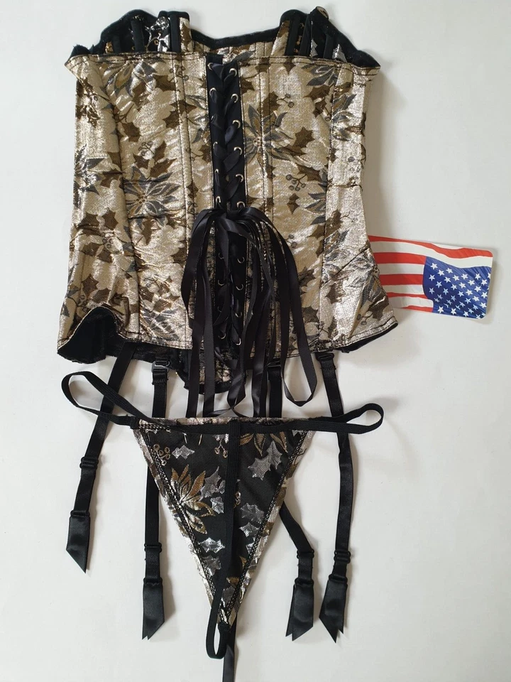 Дизайнерское белье баски корсеты бюстье Shirley of Hollywood золото размер 32 - Изображение 2 из 4