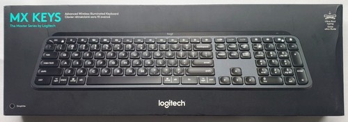 Logitech MX Keys Advanced Wireless Illuminated Keyboard Graphite 920-009294 - 第 1/3 張圖片