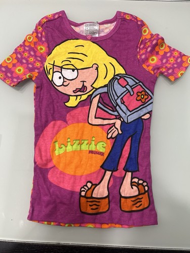 Vintage Disney Lizzie McGuire Tv Show All Over Print Youth Girls Size 6 (Rare) - Picture 17 of 19