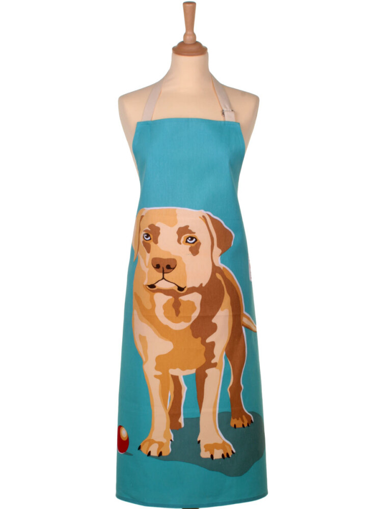 DOG APRON Yellow Labrador pinny Ulster Weavers Cotton Aprons dogs lab puppy